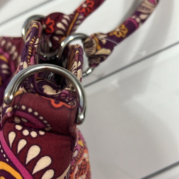 Vera Bradley medium size floral shoulder bag EUC vivid colors, sizes in picture - Picture 11 of 12